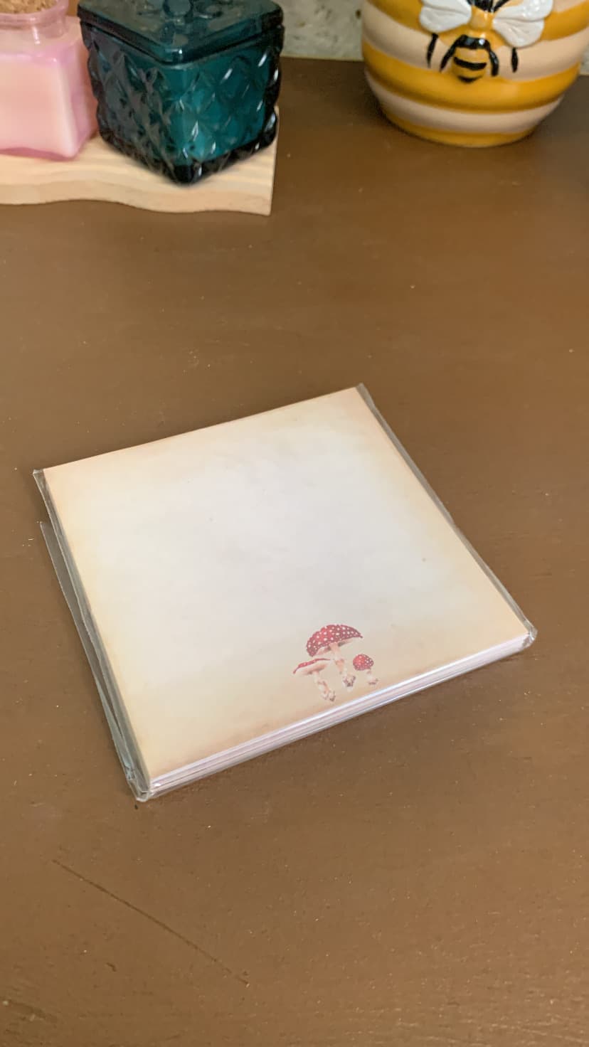 Bloco Autoadesivo Cogumelo